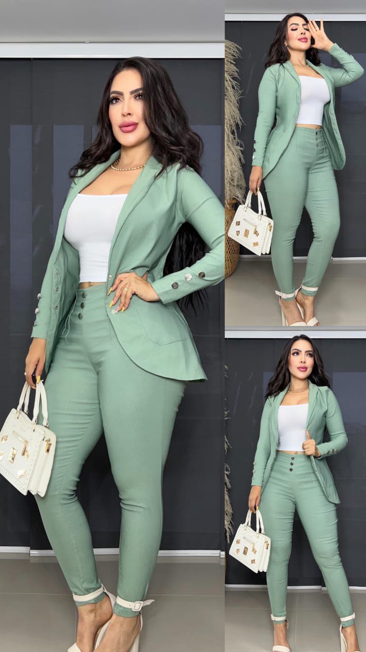 Conjunto Ejecutivo para Dama Blazer y Pantalón D1840 - Imagen 2