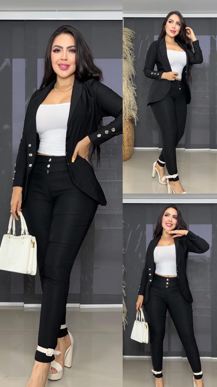 Conjunto Ejecutivo para Dama Blazer y Pantalón D1840 - Imagen 9