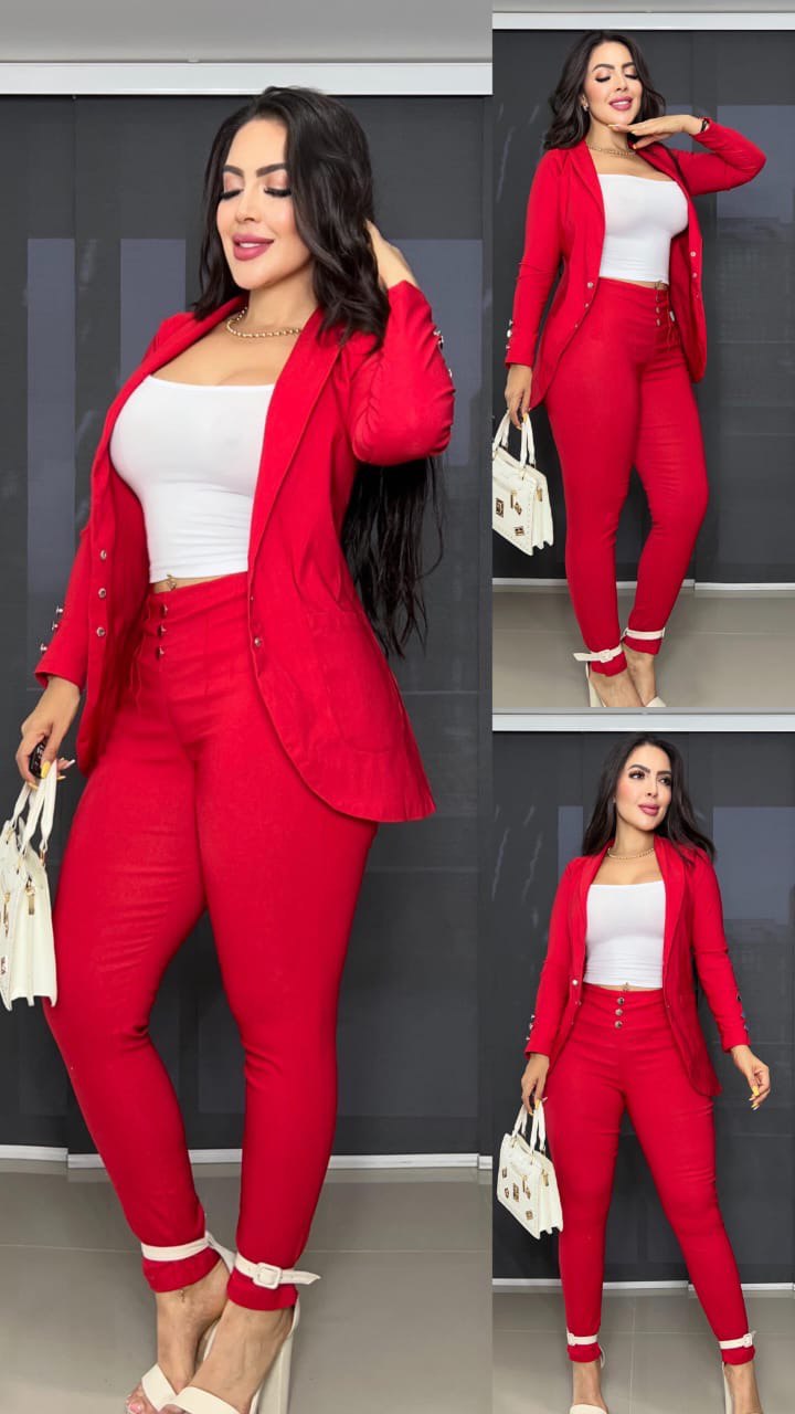 Conjunto Ejecutivo para Dama Blazer y Pantalón D1840 - Imagen 5